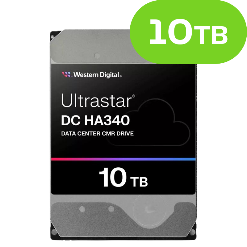 10TB Western Digital Ultrastar DC HA340 (SATA 6Gb/s) WUS721210BLE6L4 512e SE NP3