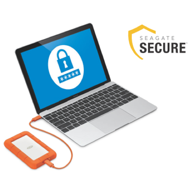 LaCie Rugged Secure Type C 2TB w/ Rescue