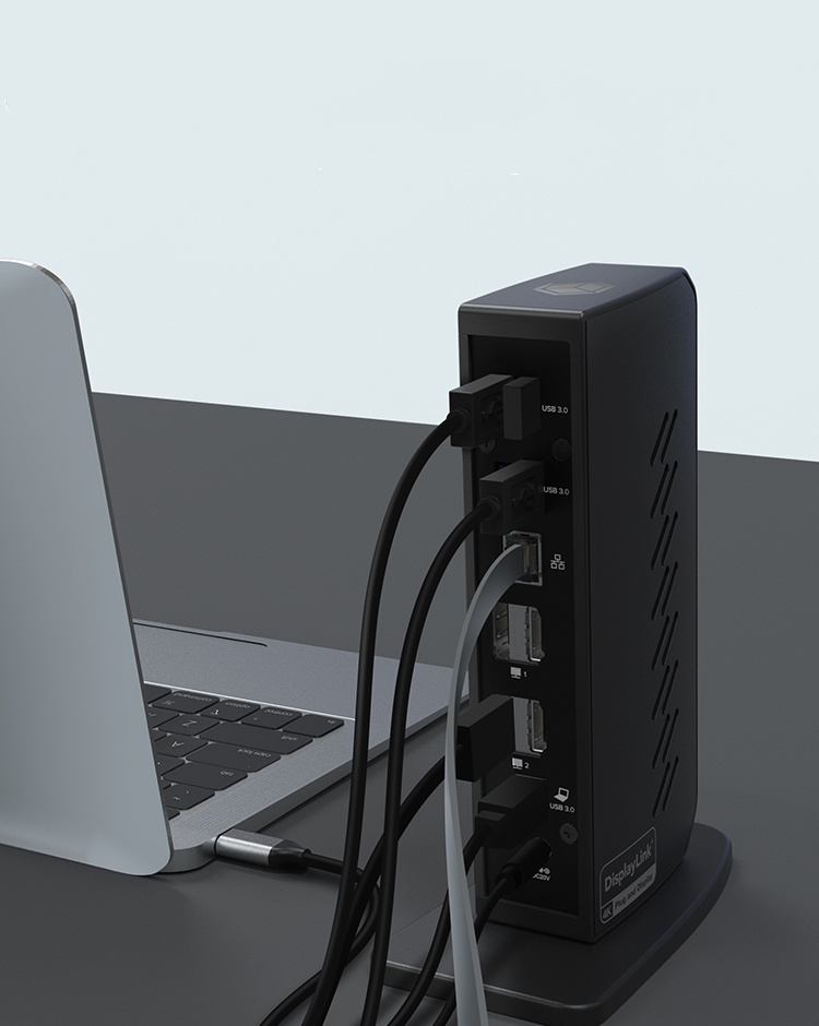 ICY BOX DockingStation for PC/Notebook, incl. 2x DisplayPort, 2x HDMI IB-DK2252AC