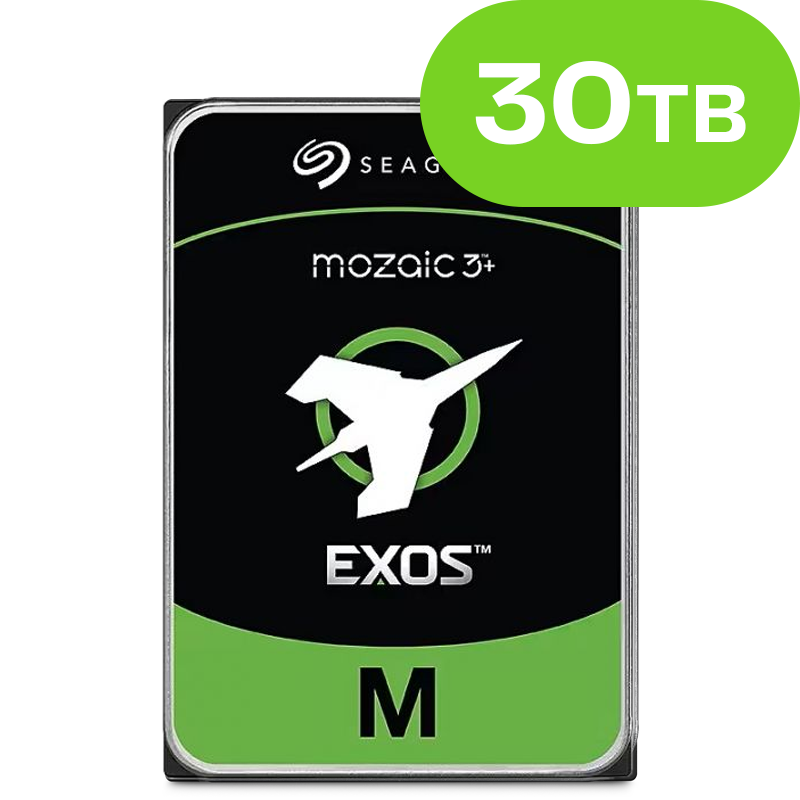 30TB Seagate Exos HDD SATA 6Gb/s 7200rpm 512MB cache 3.5inch
