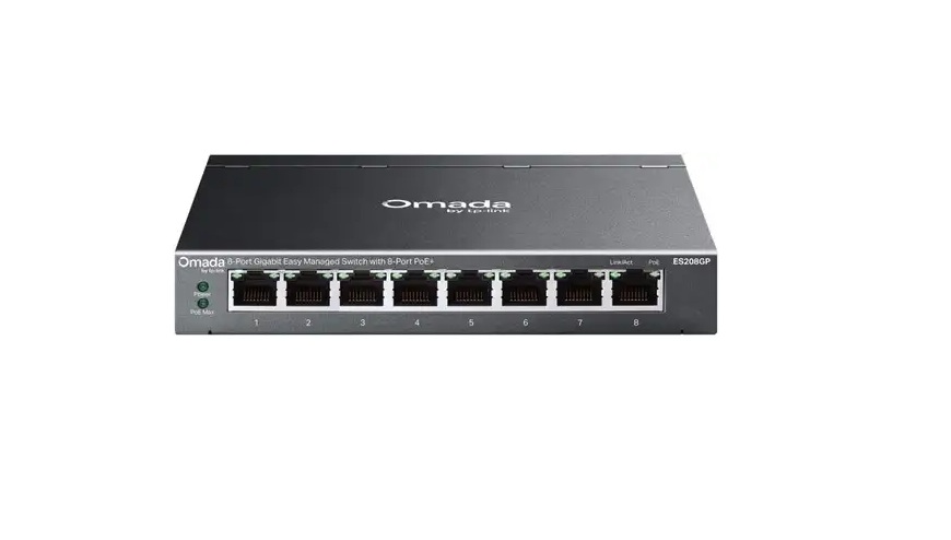 TP-Link Omada 8-Port Gigabit Easy Managed Switch with 8-Port PoE+
