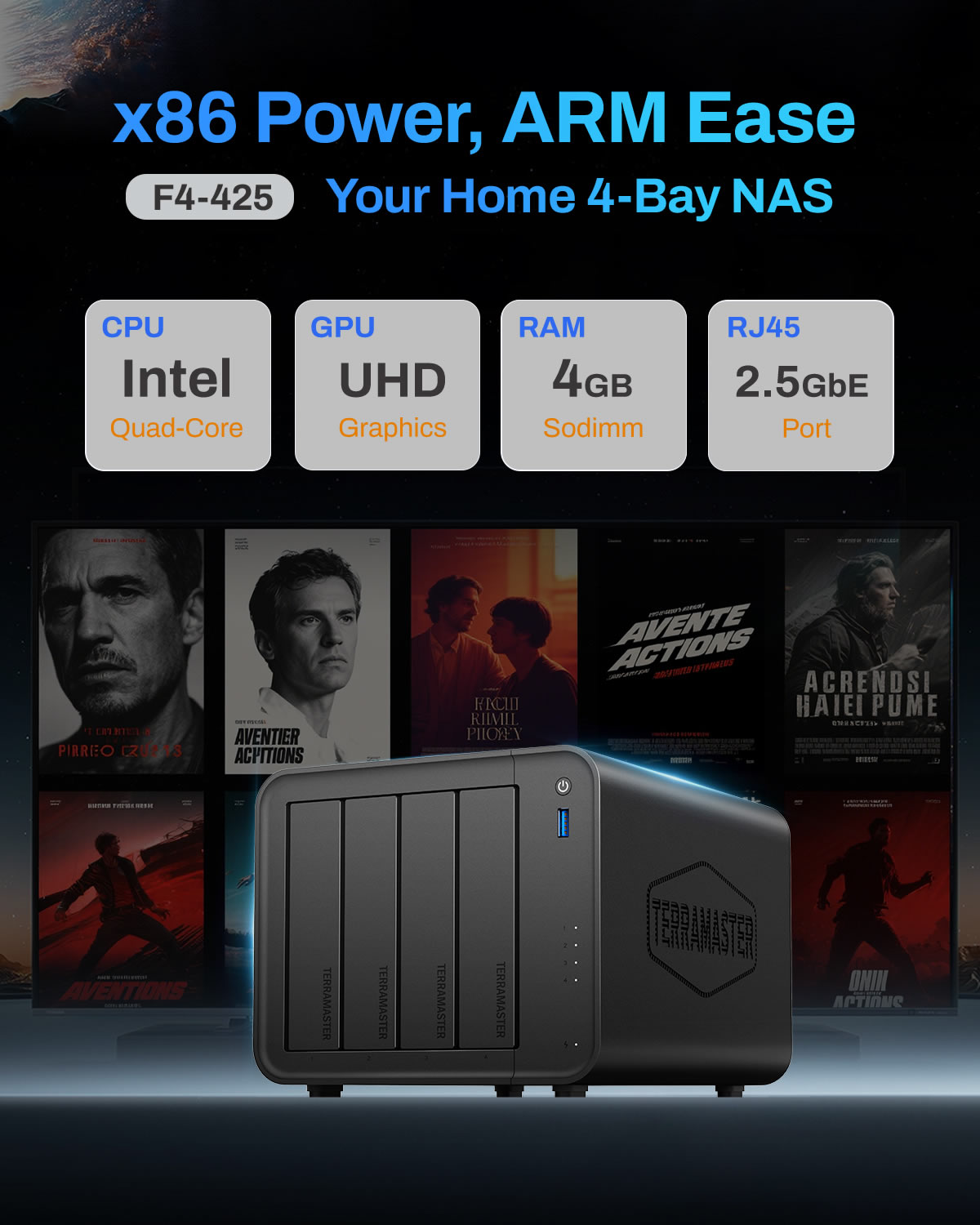 TerraMaster SOHO NAS 4Bay F4-425
