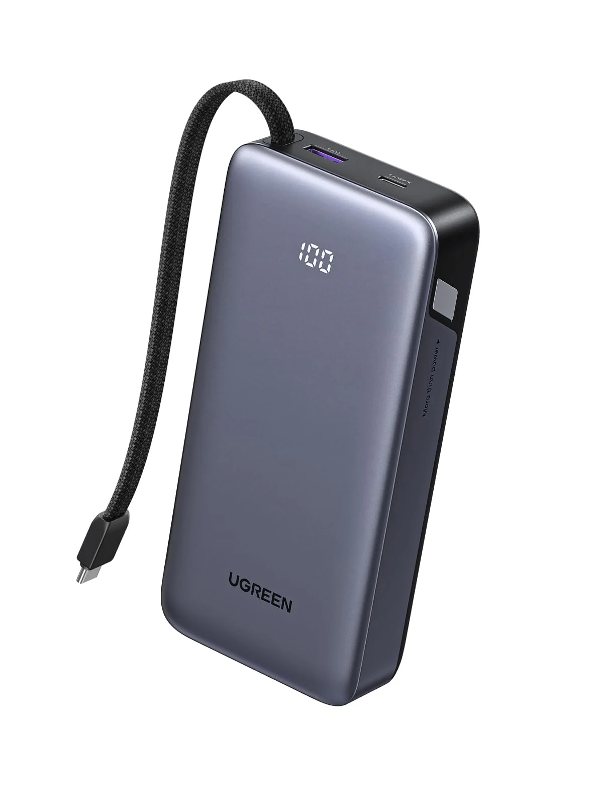 UGREEN 45W Power Bank with Built-in Cable