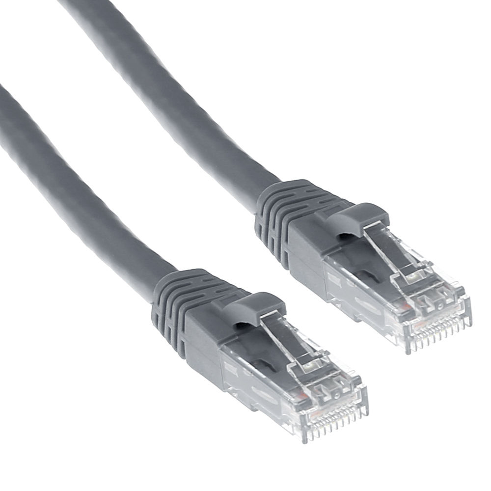 ACT U/UTP 5 meter CAT6A patchkabel snagless met RJ45 connectoren Grijs IB3005