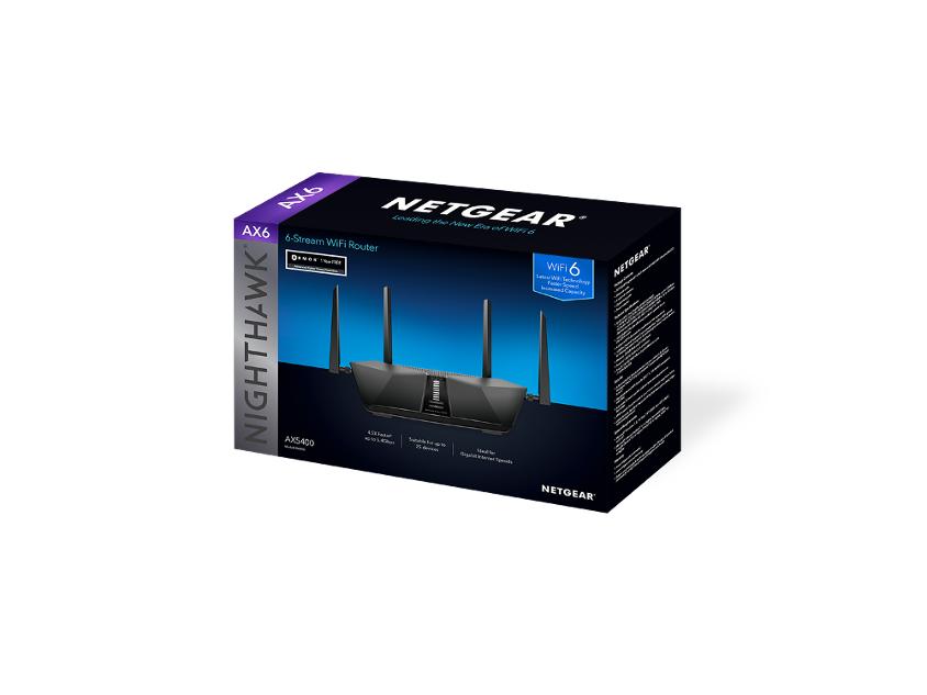 Netgear nighthawk router 4-poorts switch 1GbE Wi-Fi 6 Dual Band RAX50-100EUS