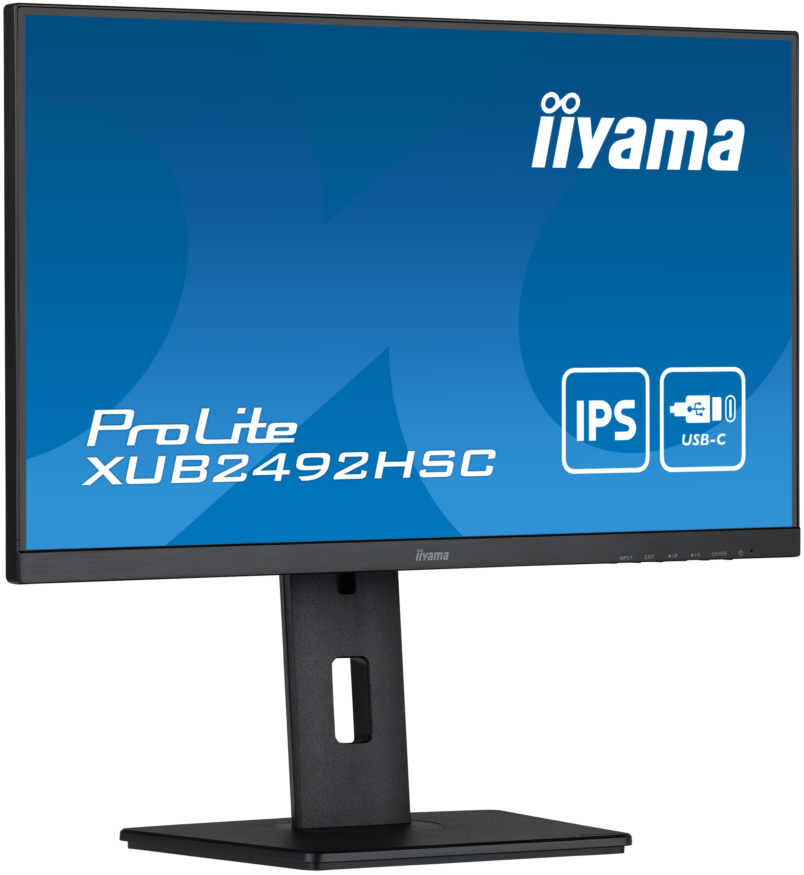 iiyama ProLite XUB2492HSC-B5 24" IPS met USB-C-connector zwart monitor