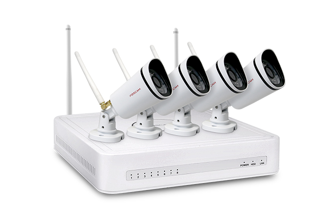 Foscam NVR Security System Kit FN3104W B4 720P WiFi