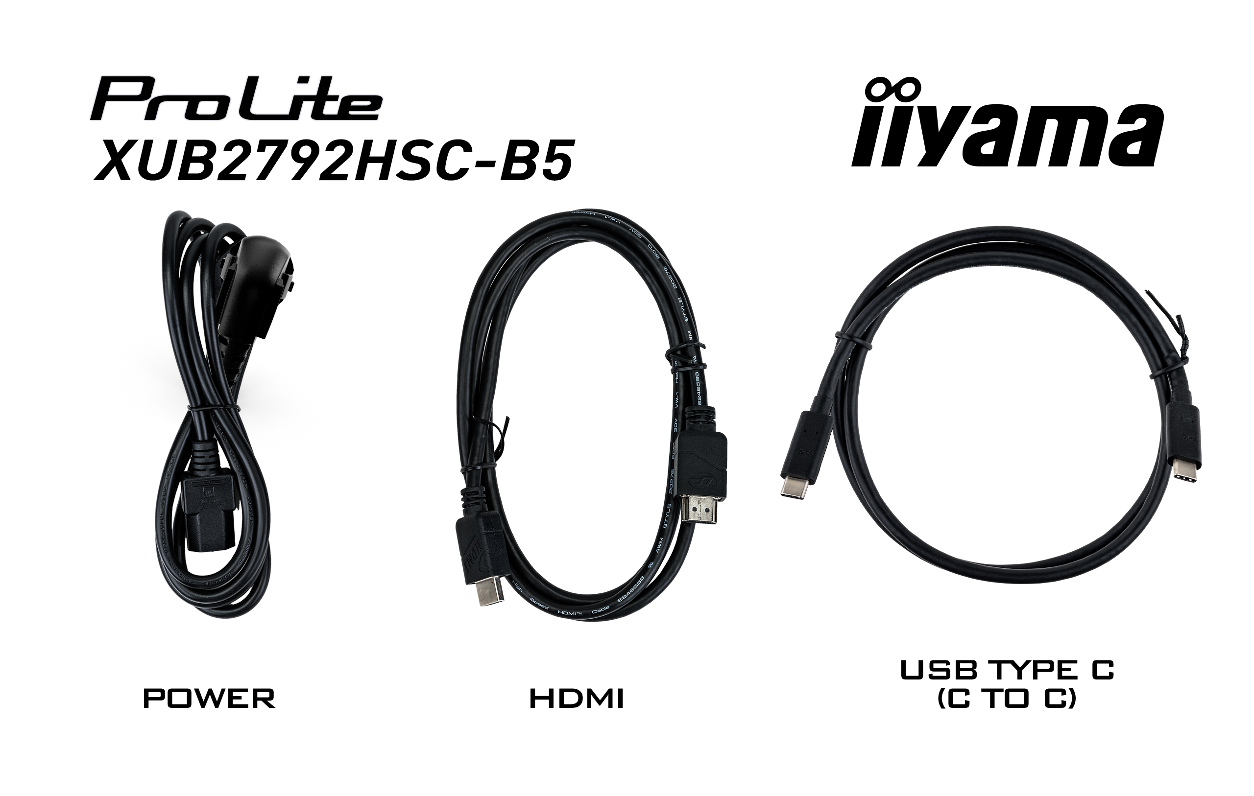 iiyama ProLite XUB2792HSC-B5 27inchIPS met USB-C-connector zwart monitor