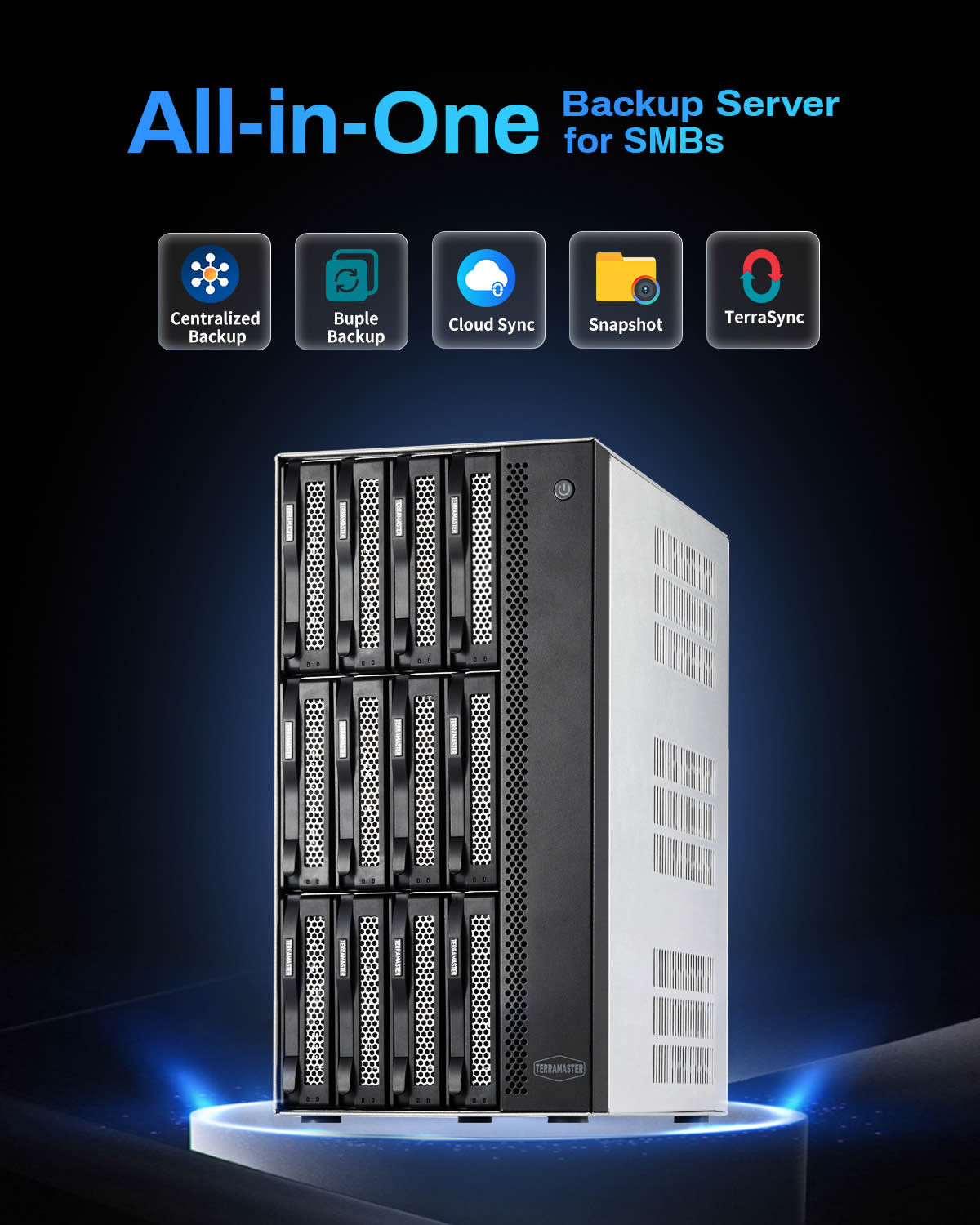 TerraMaster T12-500 Pro SMB NAS 12-Bay 