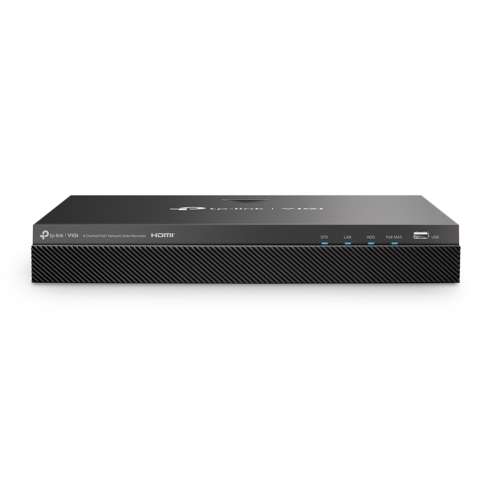 TP-Link 8 Channel PoE+ Network Video Recorder VIGI NVR2008H-8MP-2TB