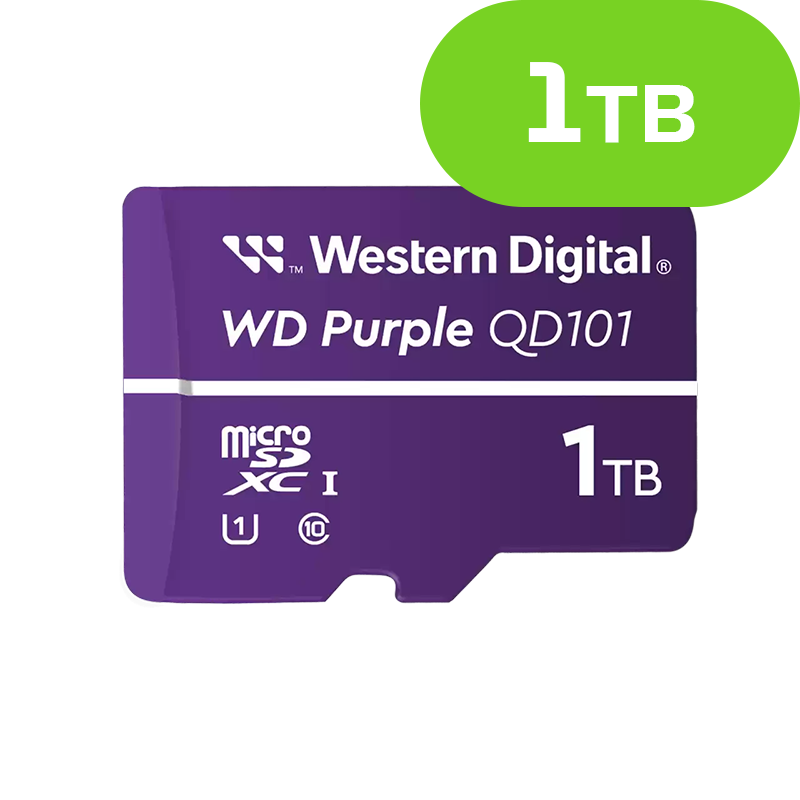 WD Purple 1TB Surveillance microSDXC WDD100T1P0C