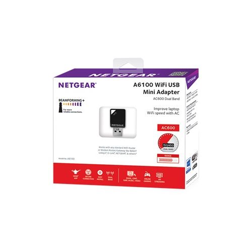 Netgear AC600 WiFi USB Mini Adapter A6100