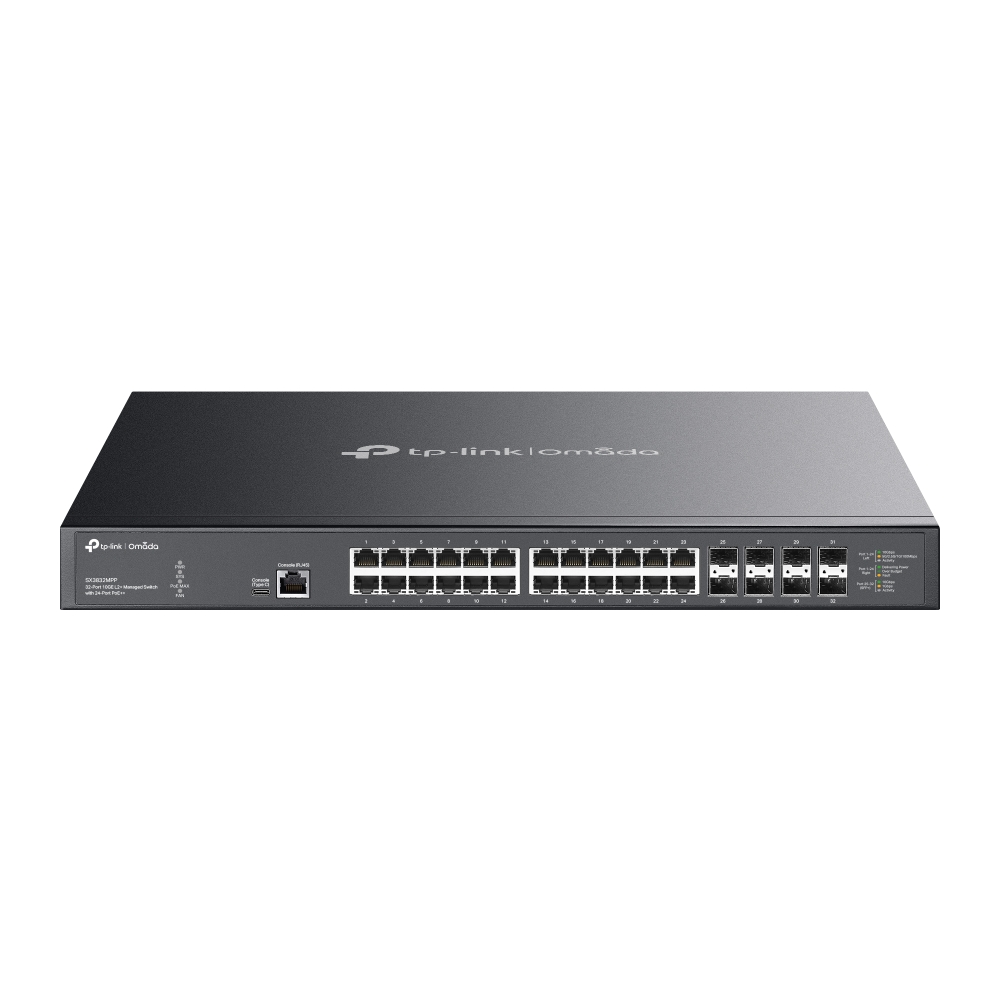 TP-Link Omada Switch 32x GE SX3832MPP (davon 24xPOE++)