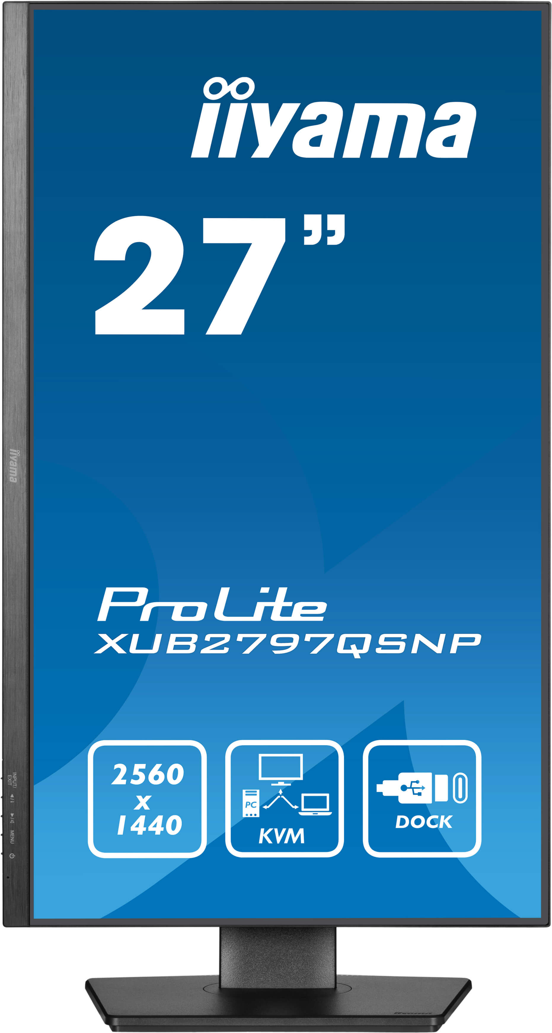iiyama ProLite XUB2797QSNP-B1 27inch QHD IPS monitor met RJ45 (LAN) LED-Monitor