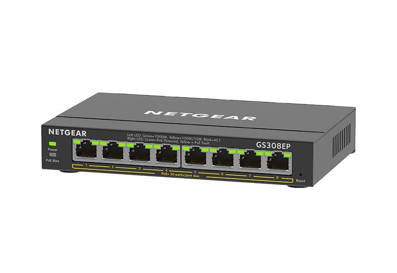 Netgear Plus 8 port PoE+ (62 W) Switch GS308EP-100PES