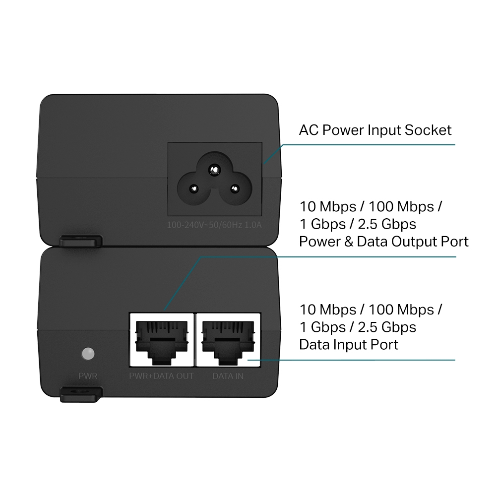 TP-Link PoE+ 2.5G Injector POE260S
