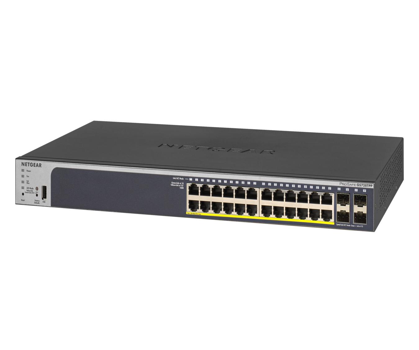 Netgear 24-poorts Gigabit Ethernet PoE+ Switch GS728TPP-200EUS