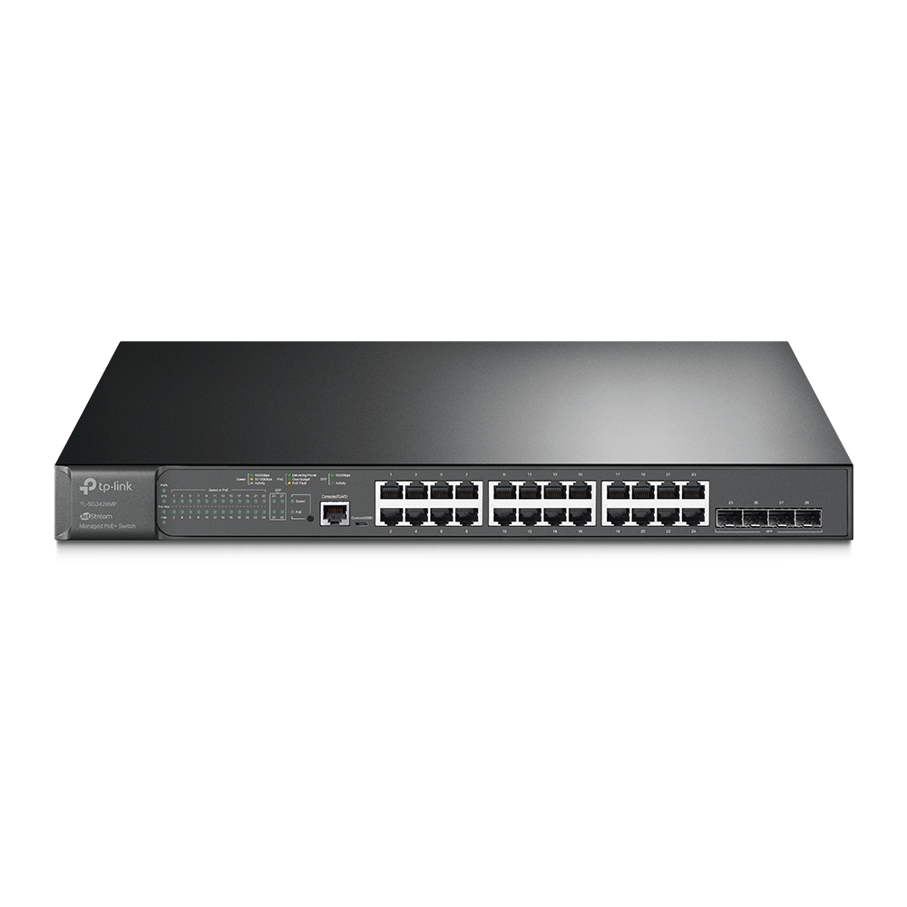 TP-Link 28-poorts Gigabit L2+ Managed Switch TL-SG3428MP