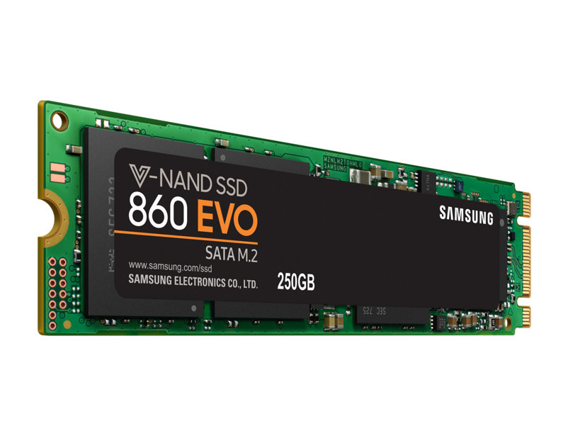 250GB Samsung M.2 860 EVO MZ-N6E250BW