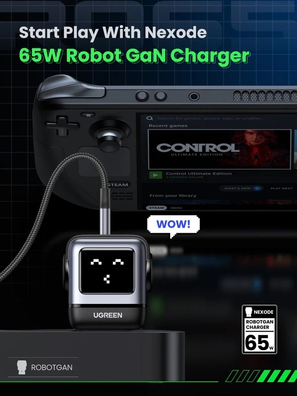UGREEN Nexode RG 65W 3-Port GaN Fast Charger EU 25685B