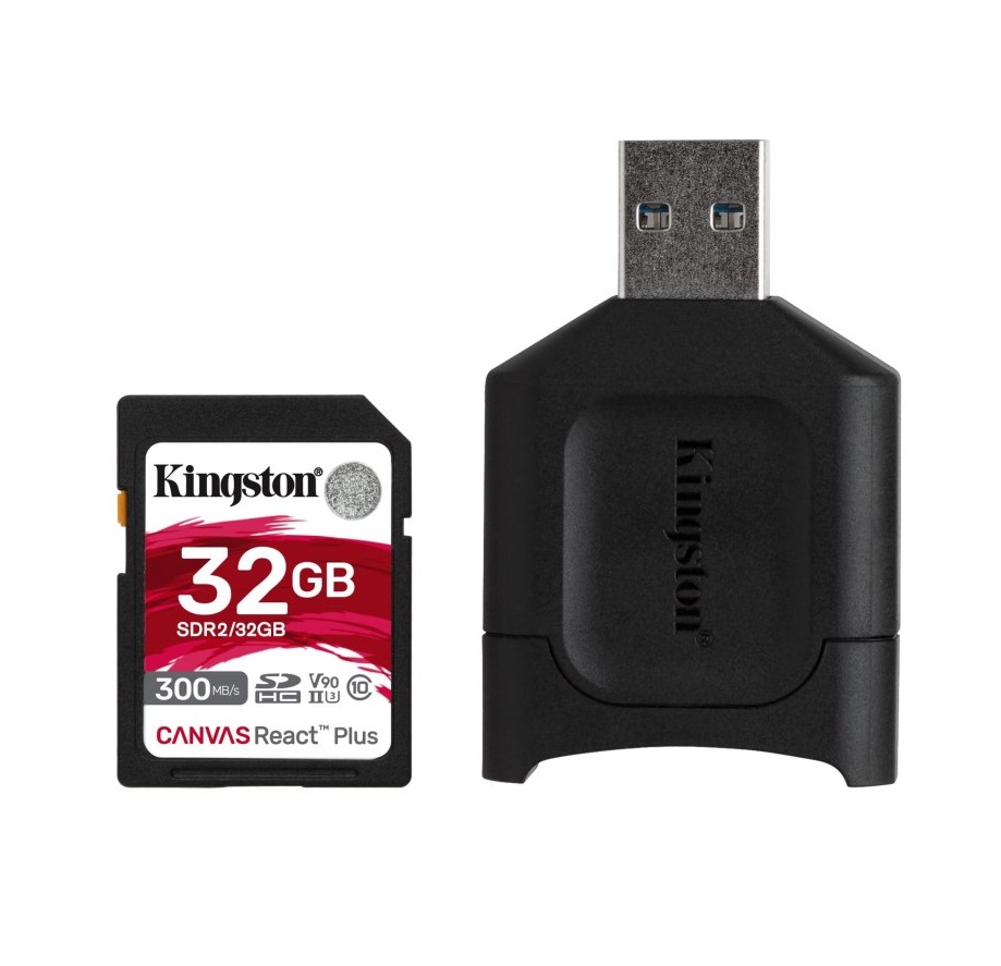 32GB Kingston SDXC Canvas React MLPR2