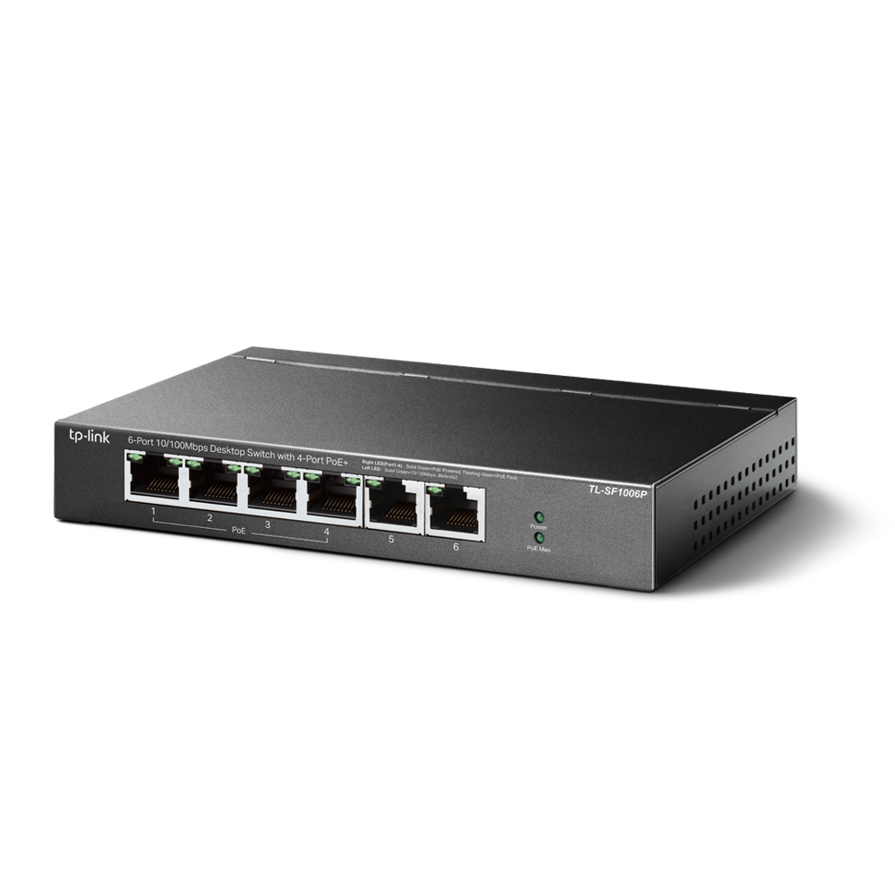 TP-Link 6-Port PoE Desktop Switch TL-SF1006P