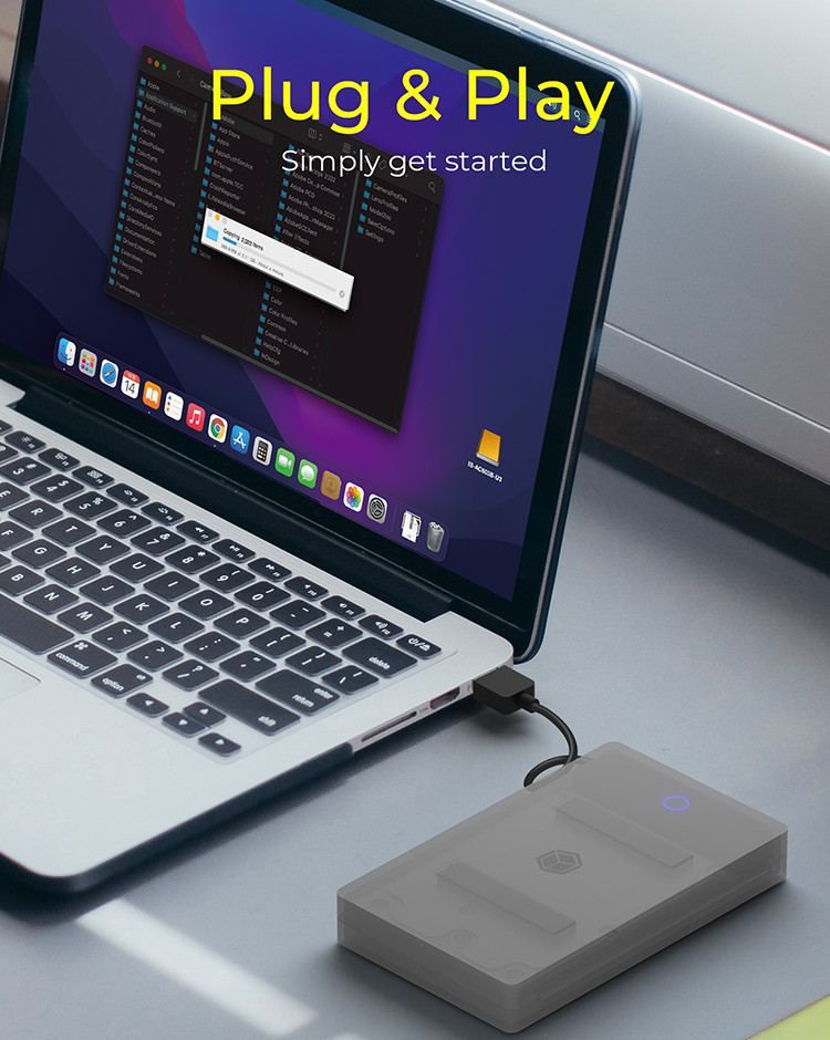 ICY BOX Adapter voor 1x 2,5 HDD/SSD IB-AC603b-U3
