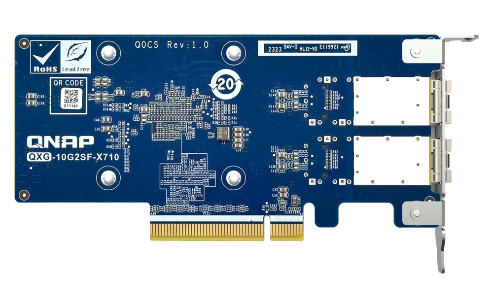 QNAP LAN Card 2x 10GbE SFP+ PCIe netwerkkaart QXG-10G2SF-X710