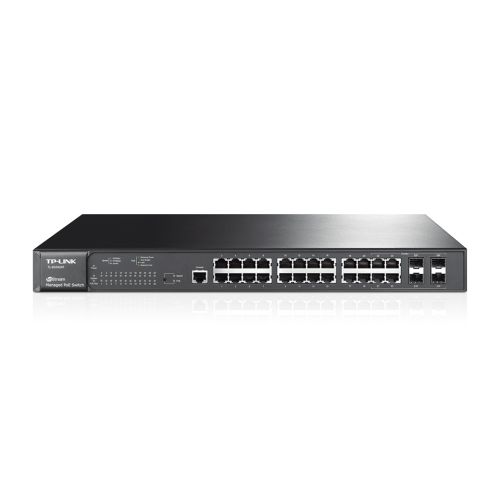 TP-LINK L2 Managed 24-Port Gigabit PoE+ Switch with 4 Combo SFP Slots TL-SG3424P