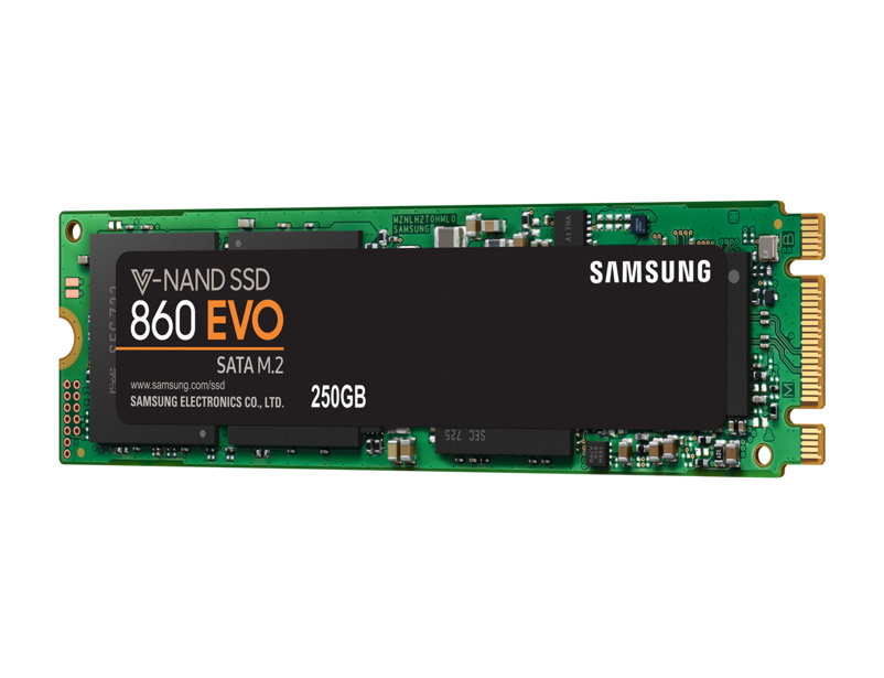 250GB Samsung M.2 860 EVO MZ-N6E250BW