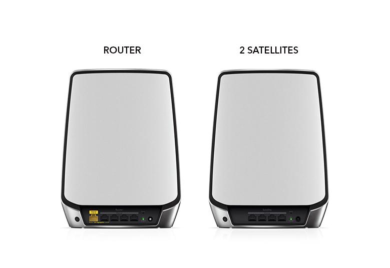 Netgear Orbi Wifi-systeem 1GbE, 2.5GbE - Wi-Fi 5, Wi-Fi 6 - Tri-Band RBK853-100EUS