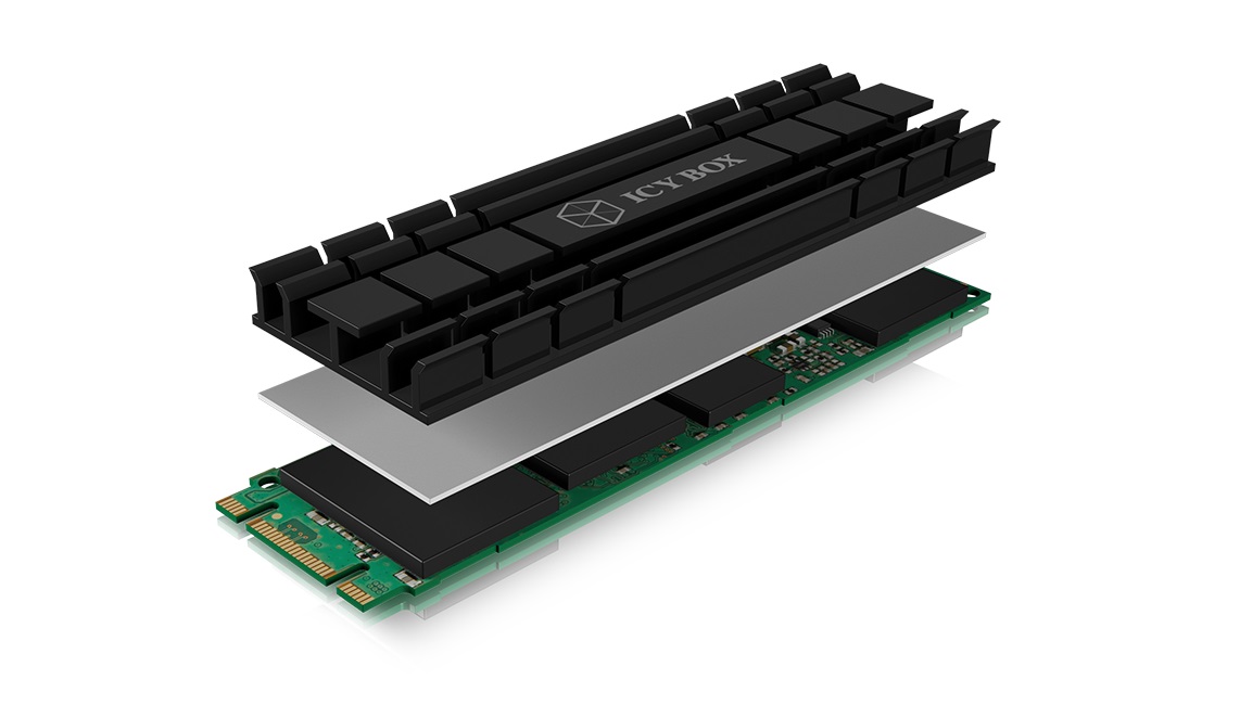 ICY BOX Heat sink set for M.2 2280 SSD IB-M2HS-701