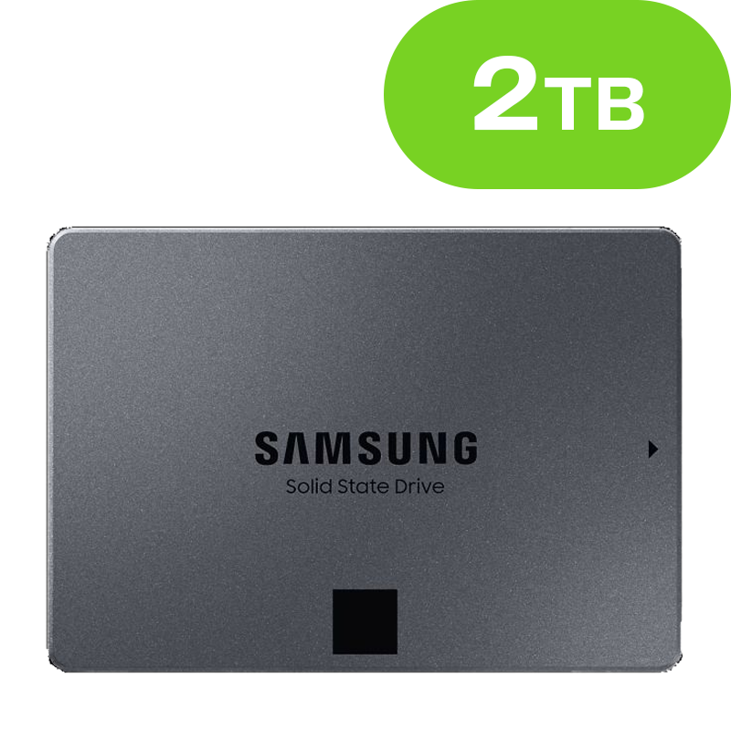 2TB Samsung 2.5 inch SATA SSD 870 QVO MZ-77Q2T0BW