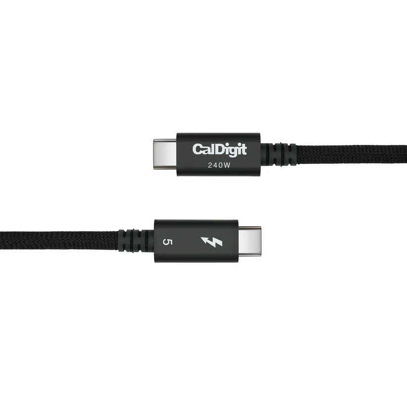 Caldigit Thunderbolt 5 (USB-C) Pro cable 1.0m TBT5-P10BB-240