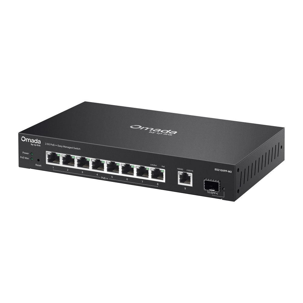 TP-Link Omada 8-Port 2.5G+2-Port 10G Easy Managed Switch ES210XPP-M2