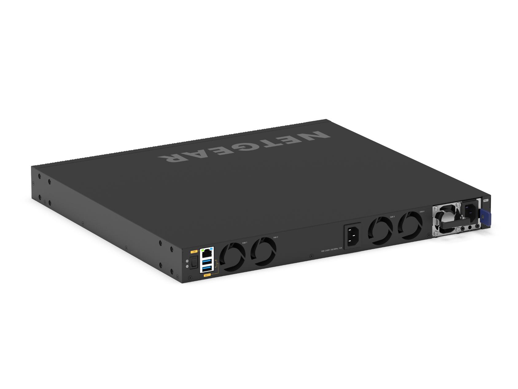 Netgear L3 24x1G/2.5G/5G/10G PoE+ en 4x25G SFP28 managed switch M4350-24X4V XSM4328CV-100NES