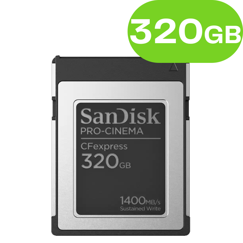 320GB SanDisk Professional PRO-CINEMA CFexpress 1700/1500MBs SDCFEC-320G-GN4NN
