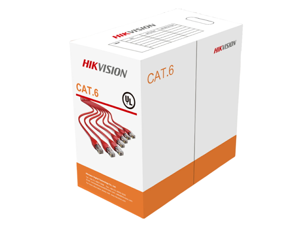 Hikvision DS-1LN6-UU UTP CAT6 cable, 4-pair indoor, oranje, 305 meter