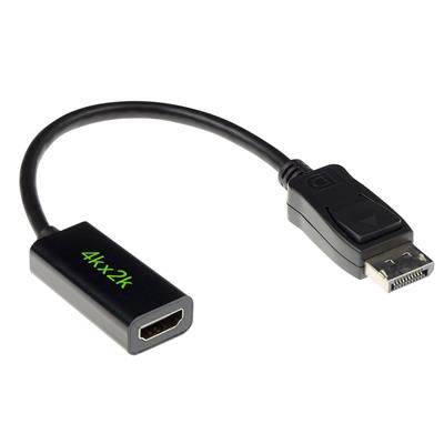 ACT 15 cm Verloop kabel DisplayPort male naar HDMI-A female