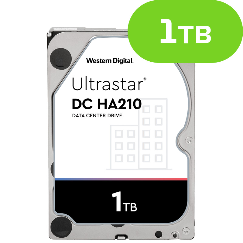 1TB Western Digital Ultrastar DC HA210 SATA Enterprise HUS722T1TALA604