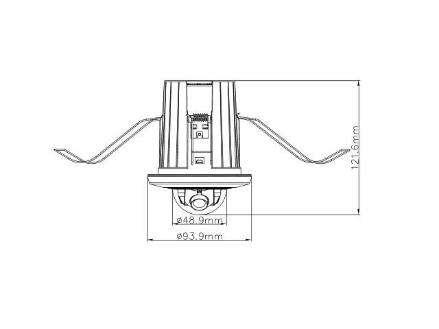 Hikvision DS-2CD2E20F (2.8mm) 2MP Recessed Mount Dome