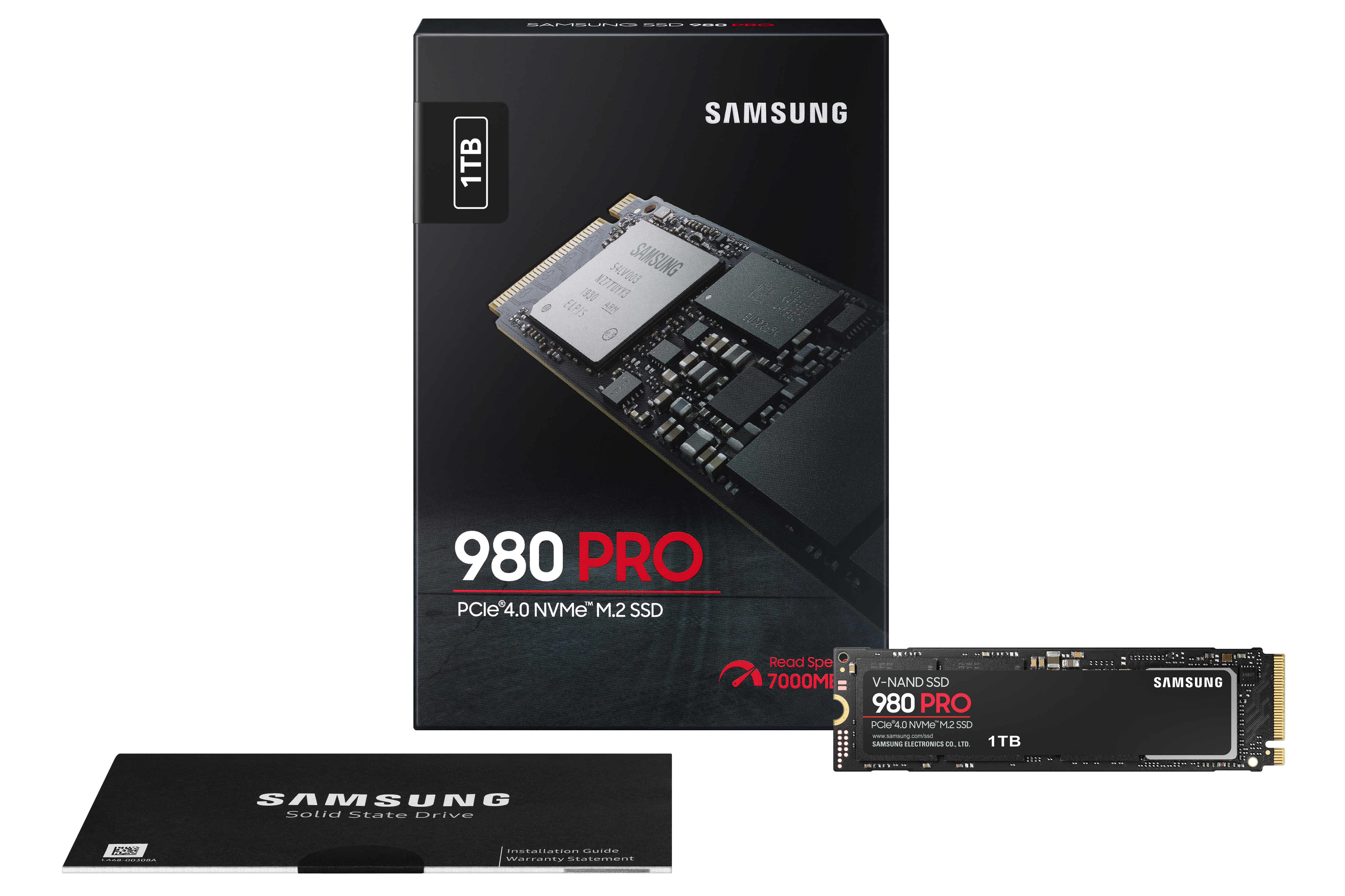 1TB Samsung  M.2 PCIe 4.0 x4 NVMe 1.3 SSD 980 PRO MZ-V8P1T0BW