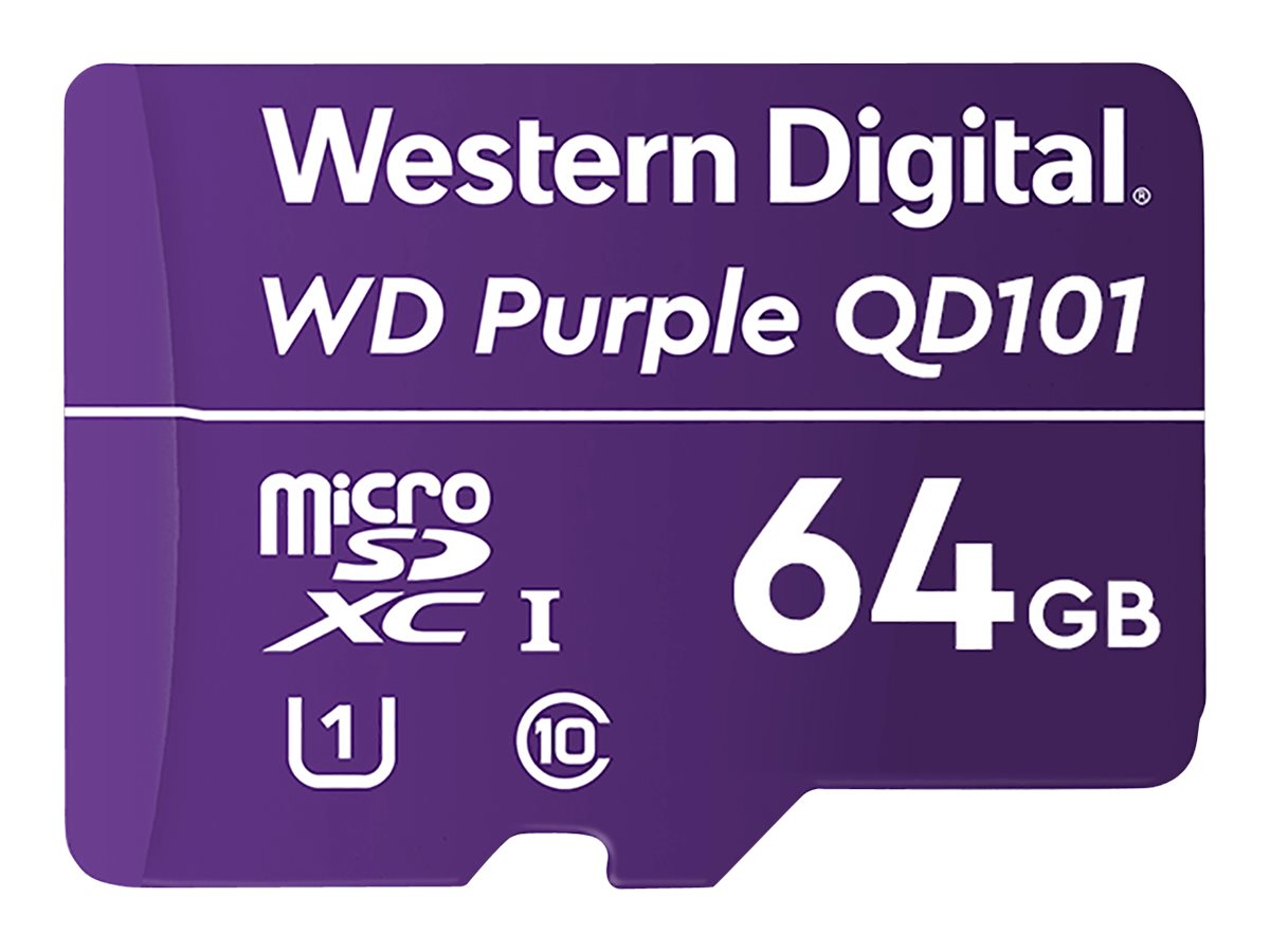 64GB Western Digital Purple Surveillance microSDXC WDD064G1P0C