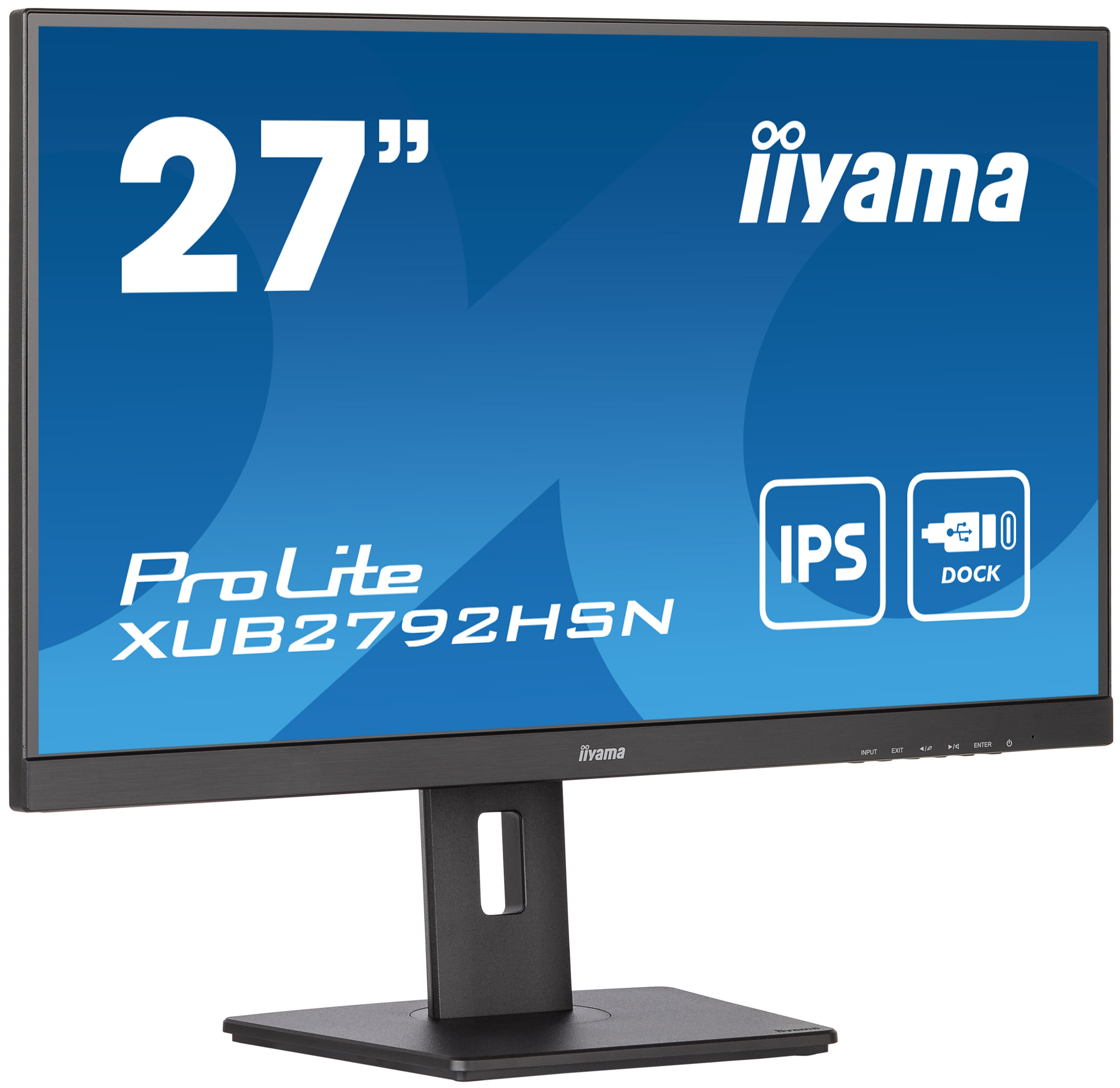iiyama ProLite XUB2792HSN-B5 27'' IPS met USB-C-dock en RJ45 (LAN) zwart monitor