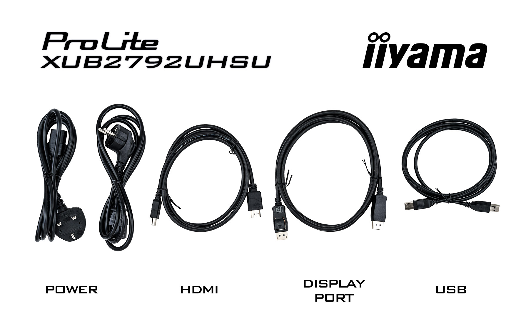 iiyama ProLite XUB2792UHSU-B5 27” Ultra slim design IPS 4K zwart monitor