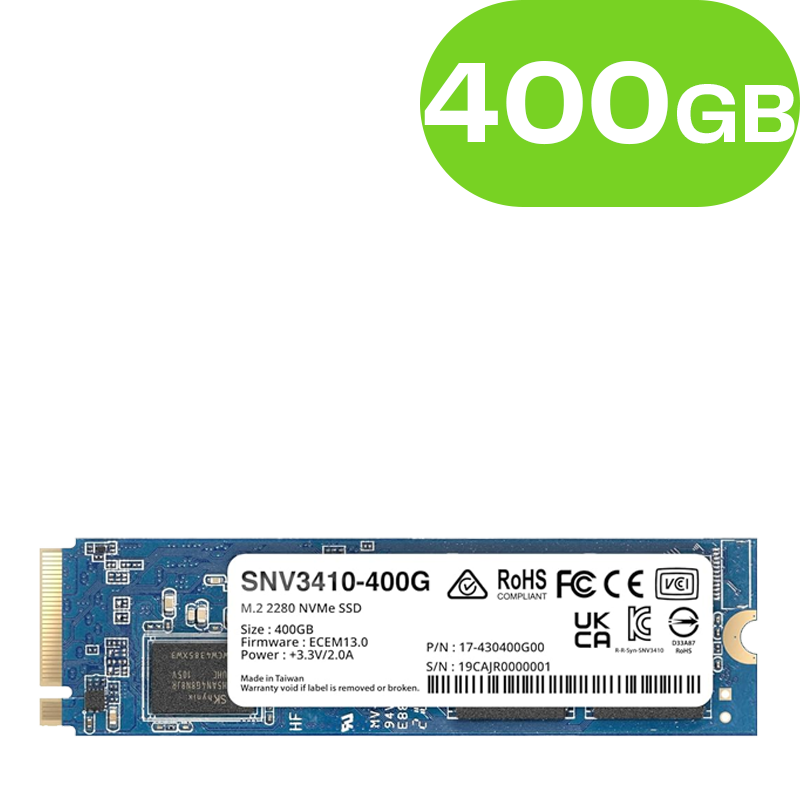 400GB Synology M.2 2280 NVMe SSD SNV3410-400G