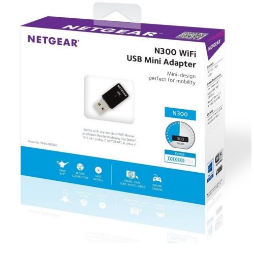 Netgear N300 WiFi USB Mini Adapter (WNA3100M)