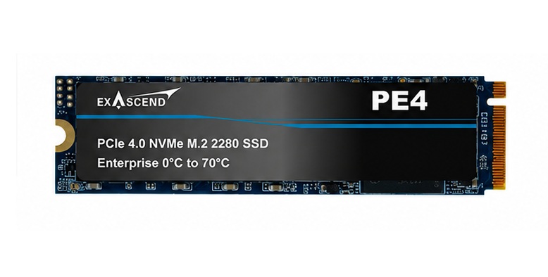 1920GB Exascend PE4 NAND Flash SSD Enterprise NVMe PCIe Gen4x4 M.2 2280 3D TLC