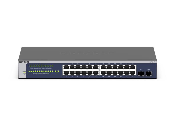 Netgear 24-poorts Gigabit Ethernet Unmanaged Switch GS724T-600EUS