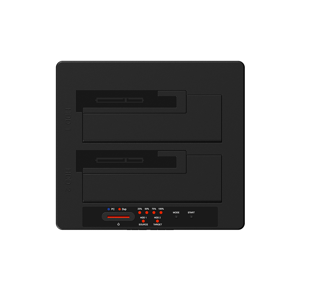 ICY BOX 2bay docking- en clone station IB-121CL-C31